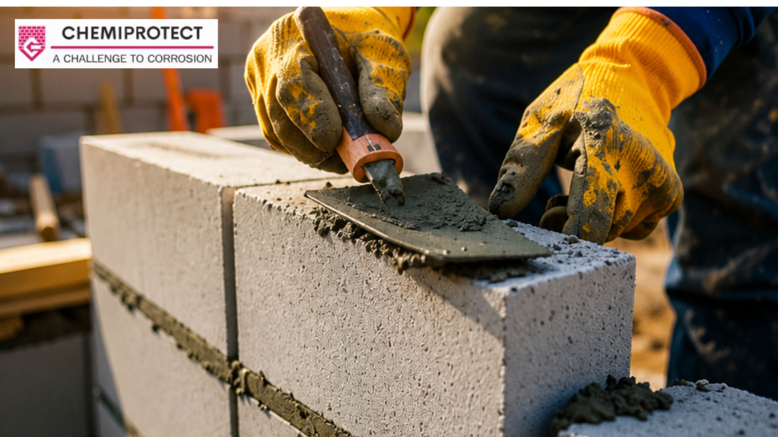 Acid resistant mortar for industrial lining and chemical protection by CHEMIPROTECT