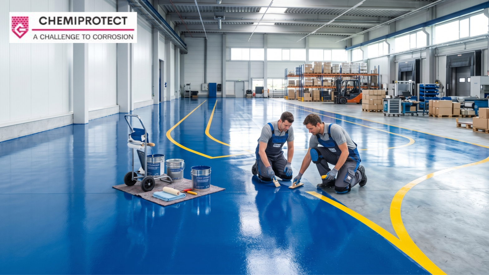 Epoxy waterproofing coating for concrete protection by CHEMIPROTECT